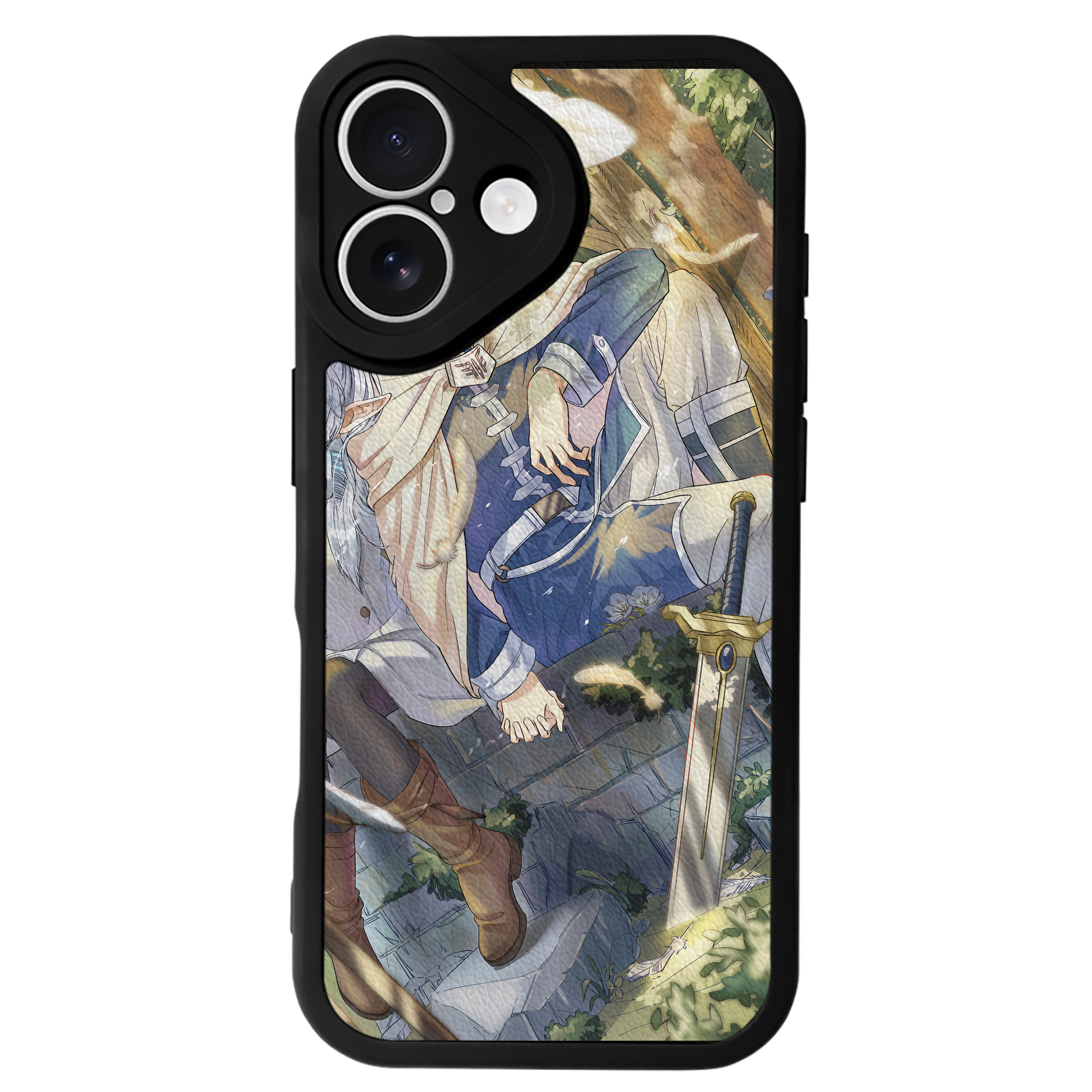 （画像用） 葬送のフリーレン Frieren 【iPhone 16シリーズ対応】シリコンスマホケース（レザー調） 材質：シリコン
